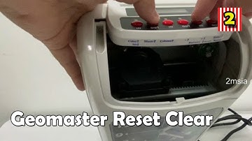 How to Reset Clear Setting Punch Card Machine Geomaster 282A Time Recorder Analogue Cara Reset