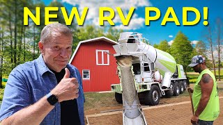 We Poured a Concrete Pad for our RV!