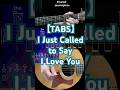 【TABS】I Just Called to Say I Love You #guitar #tabs #guitarlesson #acousticguitar