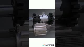 How a Forward-Reverse Gear System Works - SolidWorks Animation #shorts