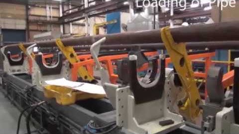 Automated 5-axis CNC Multi-Head Drilling & Deburring Machine (MHDDM) for API Pipes