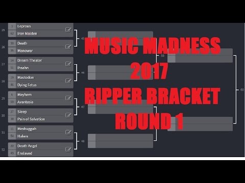 MUSIC MADNESS 2017 - RIPPER BRACKET Round 1