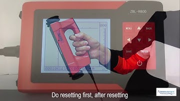 R800 Multifucntional rebar scanner operation video
