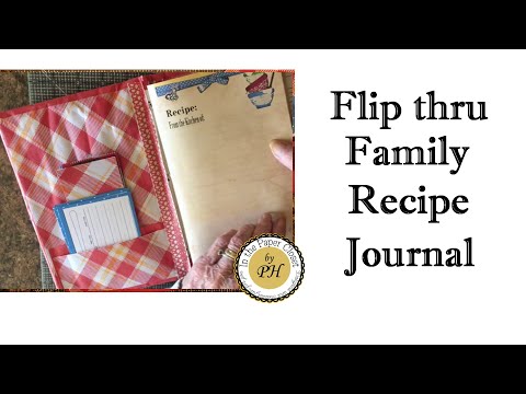 Junk Journal 'Recipe Book' - Flip through 