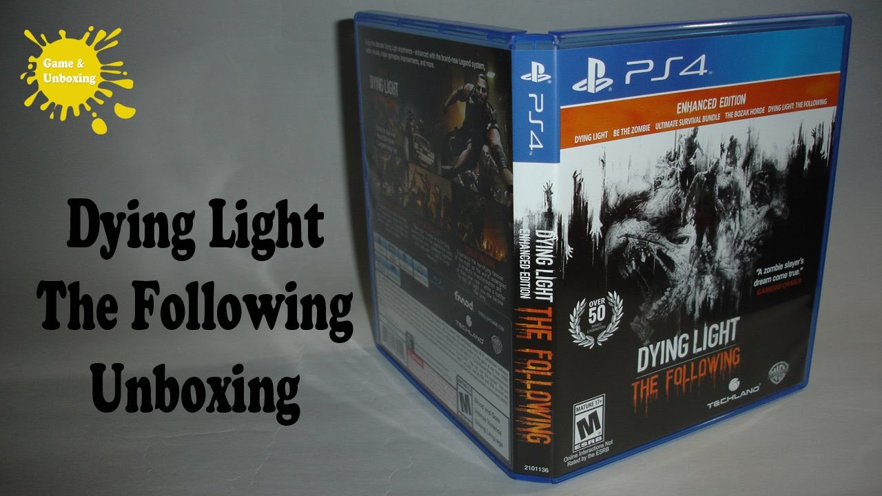 Dying Light The Following Enhanced Edition PS4 Unboxing & Overview - YouTube