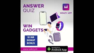 Winzy - Play quiz and win gadgets screenshot 1