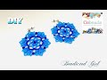 Seed beads Earrings || Cobeads Tutorial || Huichol beaded earrings