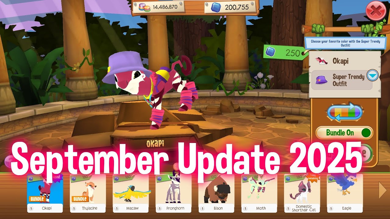 SEPTEMBER UPDATE IS HERE | BUYING THE OKAPI BUNDLE, SHOPPING MALL DEN ...