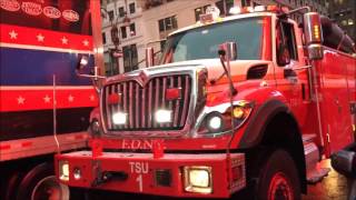 RARE CATCH OF THE FDNY TSU-1 & FDNY EMS HAZ-TAC UNIT RESPONDING TO A ALL HANDS AMTRAK TRACK FIRE.
