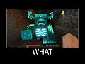 Minecraft wait what meme part 79 realistic minecraft warden