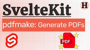 Generate a PDF with pdfmake (from SvelteKit)