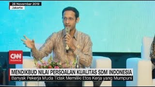 Mendikbud Nilai Persoalan Kualitas SDM Indonesia