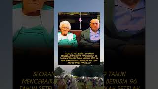 Seorang pria berusia 99 tahun menceraikan istrinya yang berusia 96 tahun setelah 77 tahun menikah
