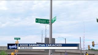 Good Samaritan carjacked
