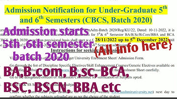 5th ,6th semester admission| How to do admission| All Streams how much is fee | All details clear