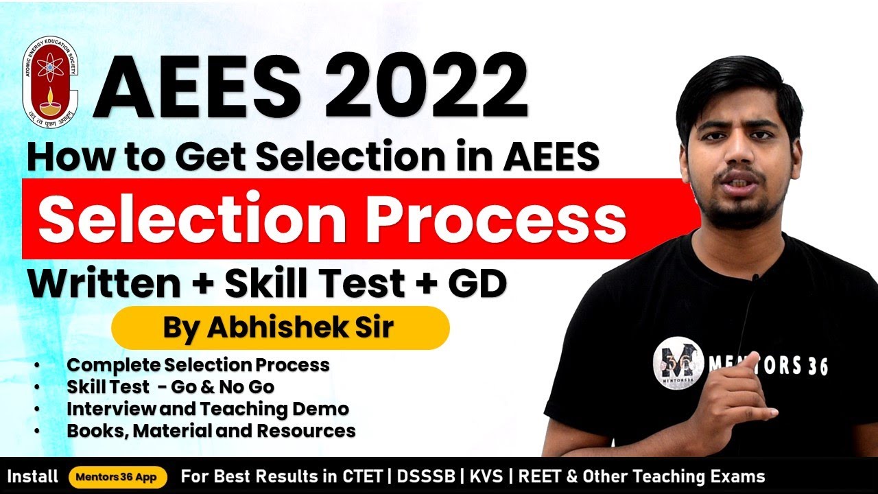 AEES Selection Process - How to Get Selection - Book | Skill Test ...