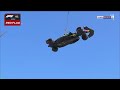 F1 2023  monaco gp qualifying  perezs car hauled by a crane