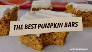 Easy Pumpkin Bars with Cream Cheese Frosting Recipe