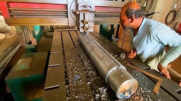 Amazing process of making keyway on shaper machine in local factory .