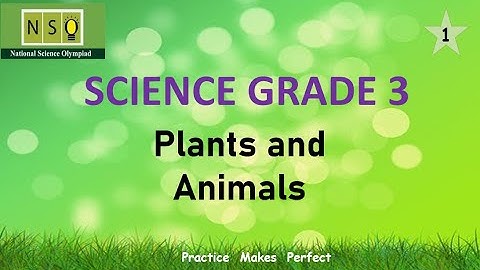 SCIENCE OLYMPIAD CLASS 3 - PLANTS AND ANIMALS