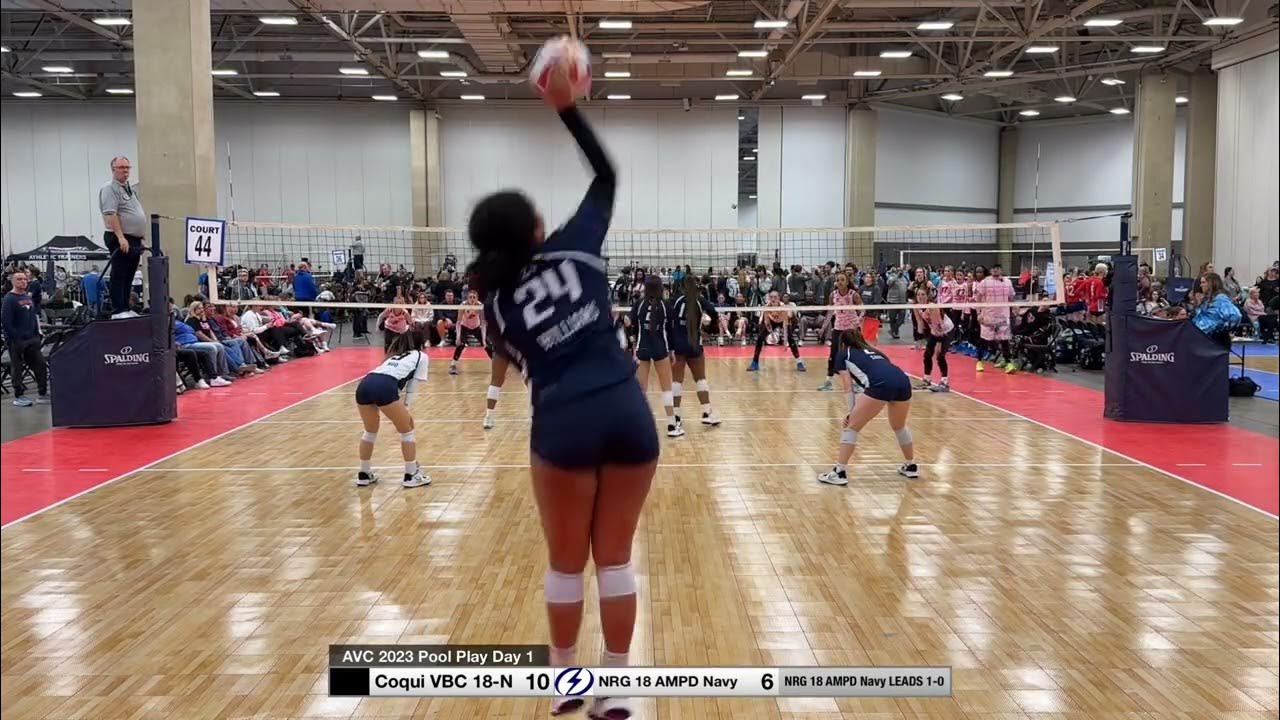 AVC 2023 NRG 18 AMPD Navy vs Coqui VBC 18N Pool Play Day 1 YouTube