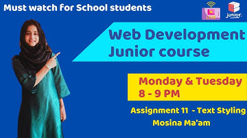 Web Development Course for School Students | Get Certified | Assignment 11 | Coding Blocks Junior