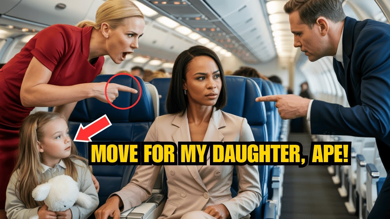 White Mom Orders Black Woman To Move For Her Daughter–Begs For Mercy After The Pilot Spoke - YouTube