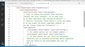 Introducción a los XML Schemas (07/11). Elementos con hijos.