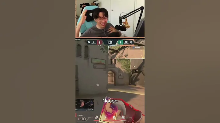 Tenz reacts to demon1 entering DEMON mode #valorant #gaming #valorantclips #1tap #shorts  #funny