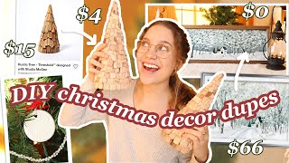 DUPING popular Christmas decor ✨ | Threshold rustic trees, $66 Wayfair painting + more! | Brooke Ava