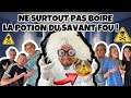 Ref:gS3hmF_2s6U Un fou nous force  boire sa potion magique, on appelle l hpital psychiatrique !