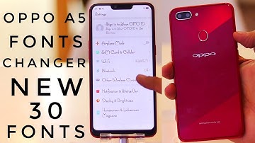 Oppo A5 Fonts Changer | Change Fonts in Oppo A5