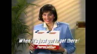 Purolator "Puroletter" commercial (1986) screenshot 1