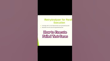 Executing Failed Test cases using IRetryAnalyzer  #selenium #testautomation