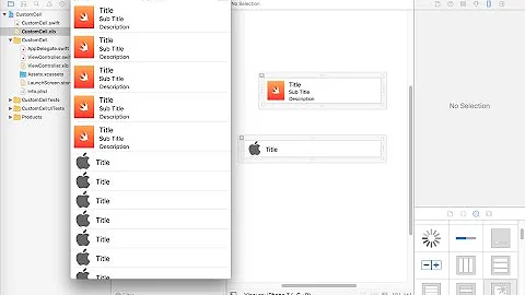 UITableview with multiple custom cells ( In swift 3 with xib)