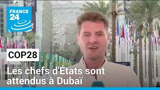 COP28 à Dubaï : de nombreux chefs d'État sont attendus sur place • FRANCE 24