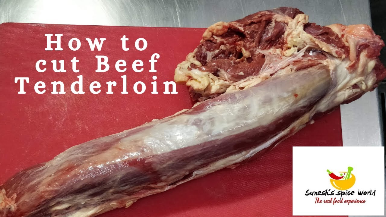 How to clean a whole tenderloin (easy way cutting beef in malayalam