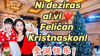 Feliĉan Kristnaskon! 圣诞快乐!Merry Christmas
