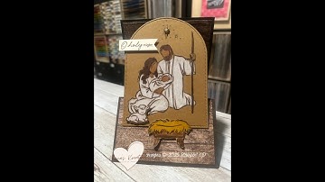 A Child is Born Easel Card