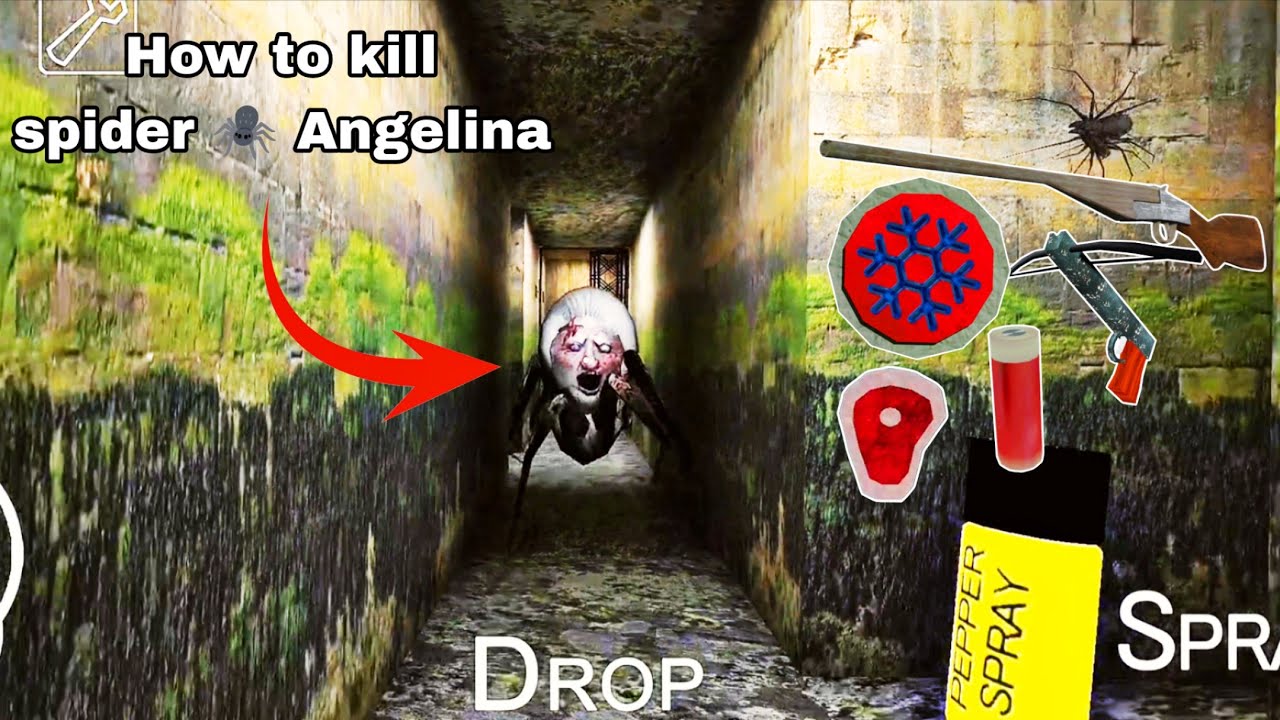  How to kill spider Angelina 😱 
