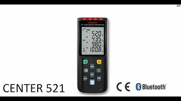 CENTER 521_ Wireless Four Channels Datalogger Thermometer (K/J/E/T/N/R/S Type, Bluetooth)