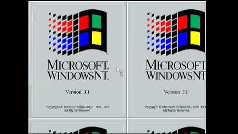 Microsoft Windows NT Version 3.1 - Startup and Log On with No Sounds (1993)