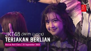 JKT48 - Teriakan Berlian (Oogoe Diamond) | RKJ 25 September 2025