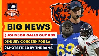 Ben Johnson is NOT HAPPY w/Bears Running Game + Rams Get BAD News on 2 Starters & Adams Throws Shade
