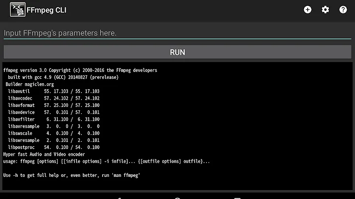 FFmpeg CLI For Android