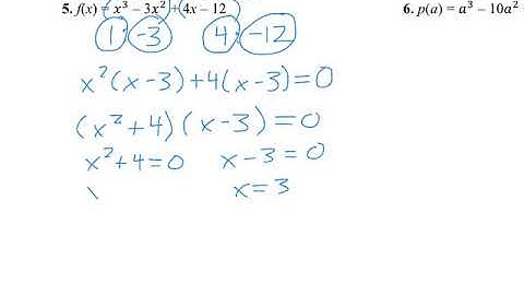 5.7 Video (Honors Algebra 2)