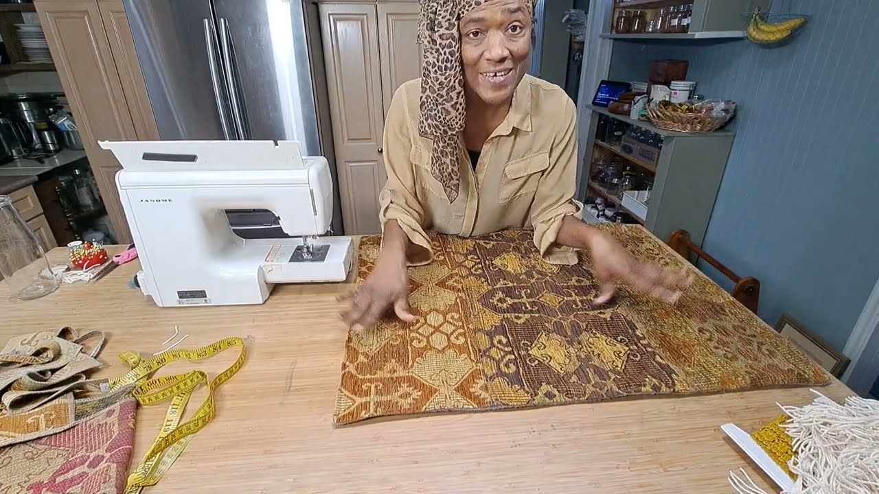 EASY DIY FABRIC MAT/ BUDGET FRIENDLY HOME DECOR - YouTube