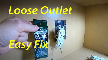 How to tighten a loose outlet