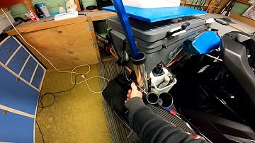 My bungee cords on fish bin