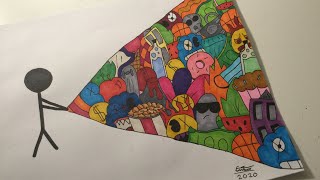 A stick man pulling a DOODLE!!!!! Epic result!  *DOODLE*